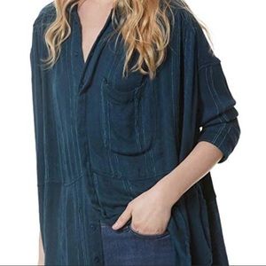 NWT Free People Harbour Oversized Blouse Small
